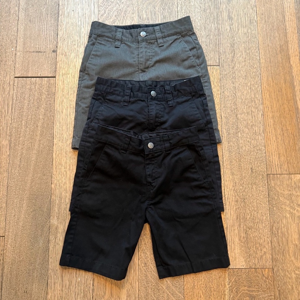 Volcom Kids Shorts - Black and Gray